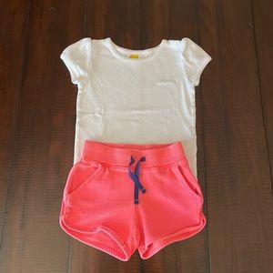 Mini Boden Top and Shorts Set